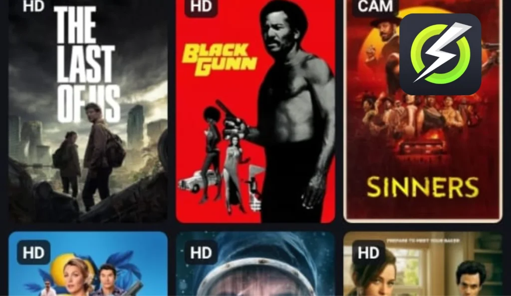 Some glimpse of streaming app screen.
