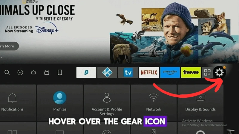 It is 4th step for onstream apk for firestick image.