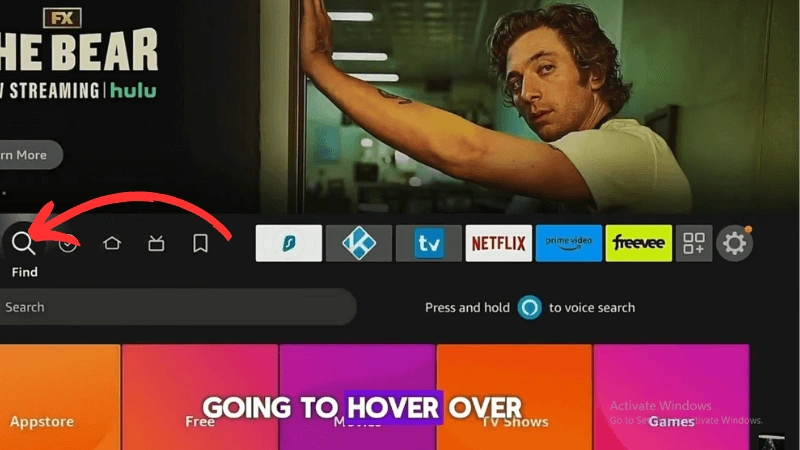 It is downloding process of onstream apk for firestick image.